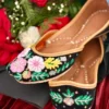 Black Multi Floral Jutti